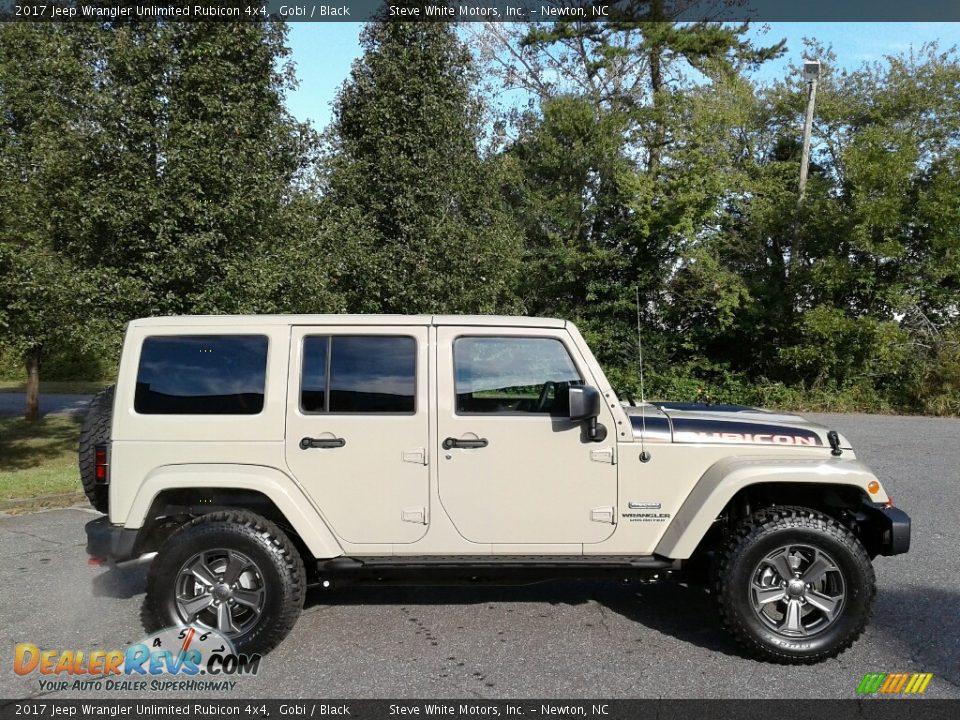 2017 Jeep Wrangler Unlimited Rubicon 4x4 Gobi / Black Photo #5