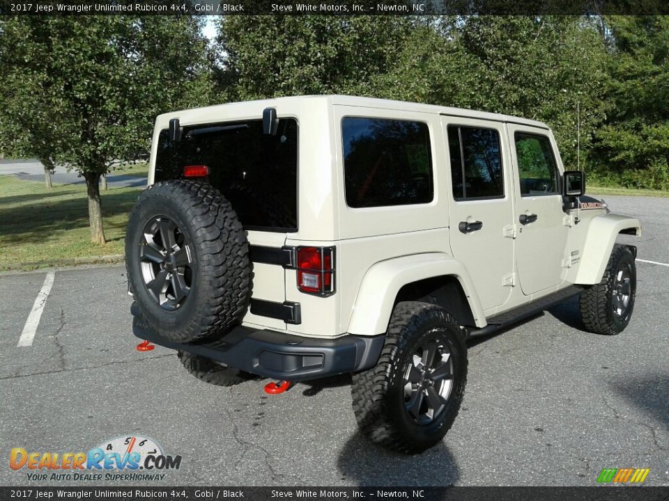2017 Jeep Wrangler Unlimited Rubicon 4x4 Gobi / Black Photo #6