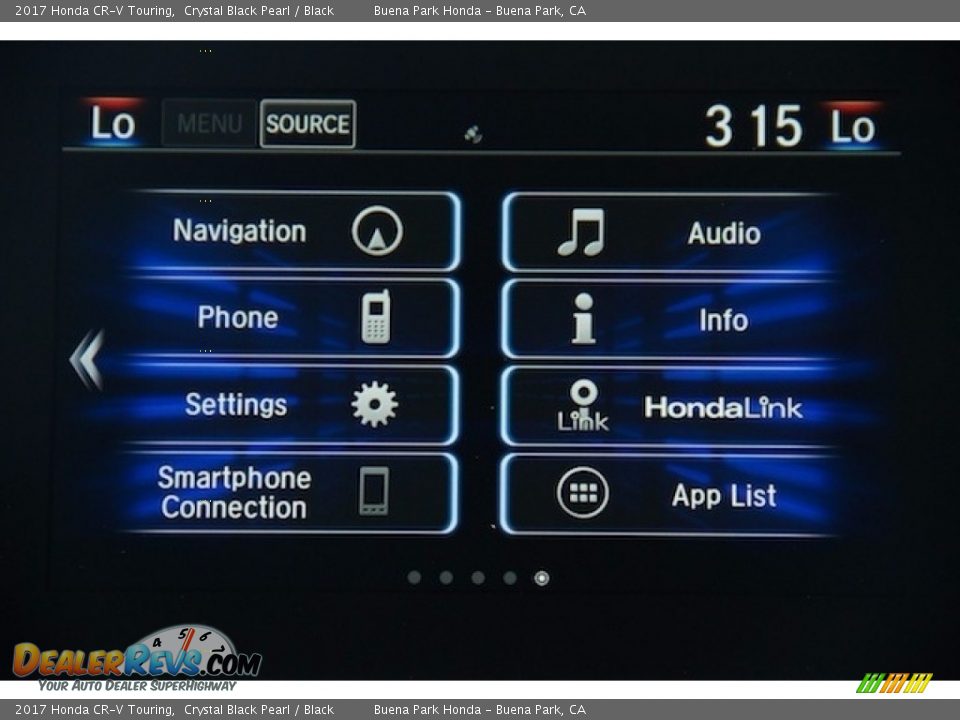 2017 Honda CR-V Touring Crystal Black Pearl / Black Photo #16
