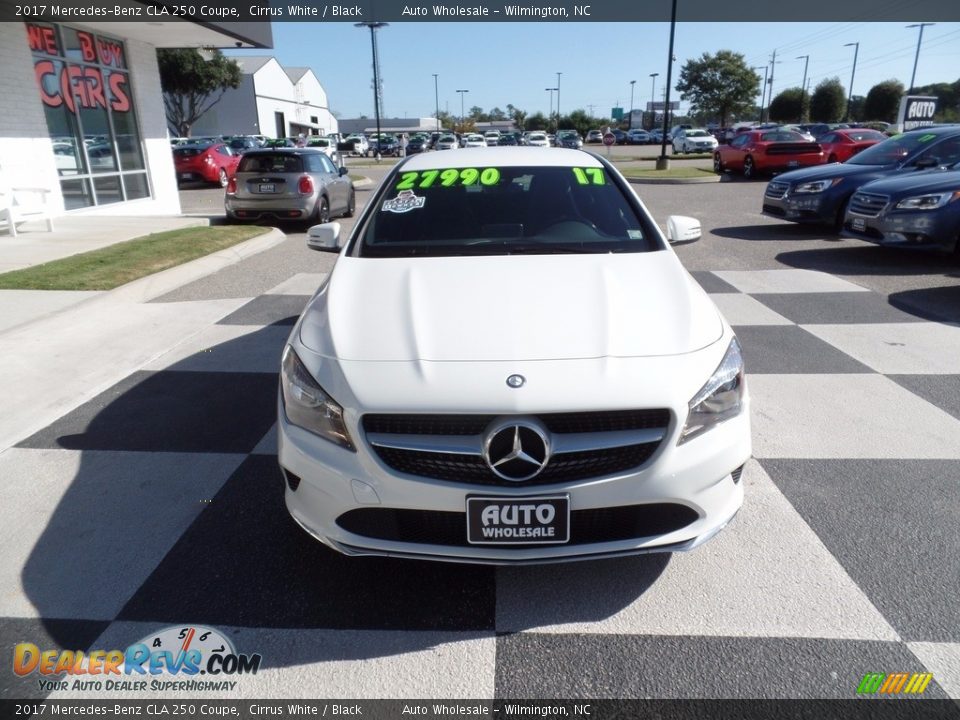 2017 Mercedes-Benz CLA 250 Coupe Cirrus White / Black Photo #2