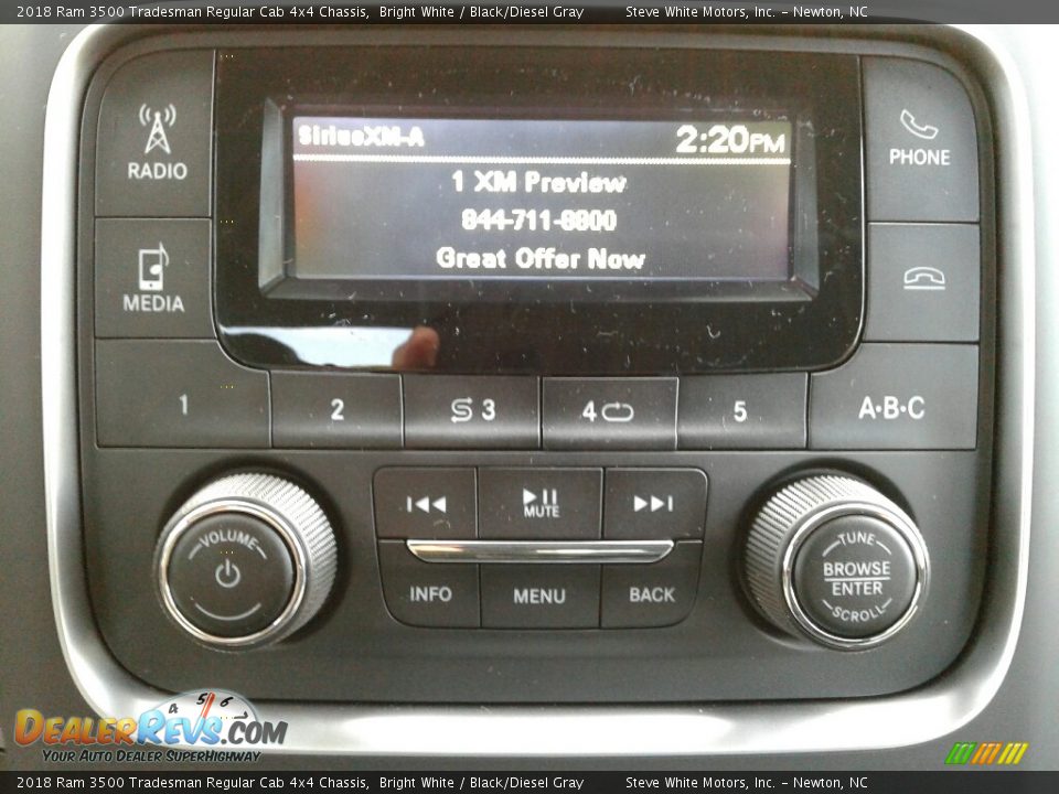 2018 Ram 3500 Tradesman Regular Cab 4x4 Chassis Bright White / Black/Diesel Gray Photo #15