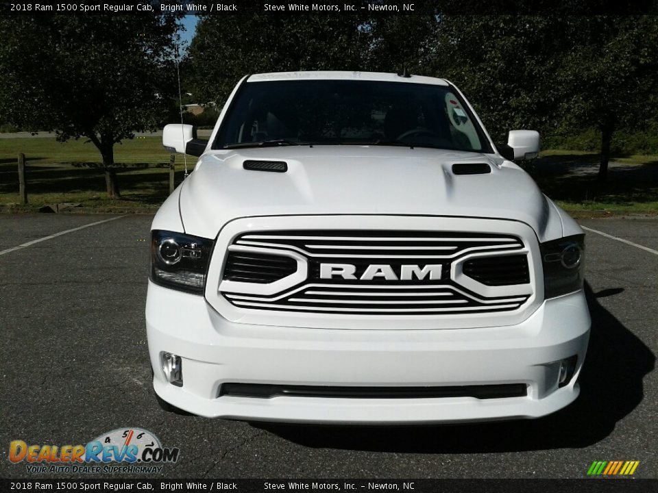 2018 Ram 1500 Sport Regular Cab Bright White / Black Photo #3