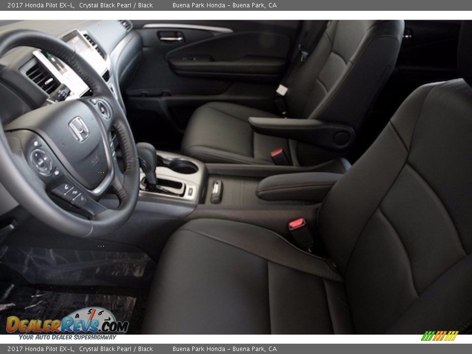 2017 Honda Pilot EX-L Crystal Black Pearl / Black Photo #9