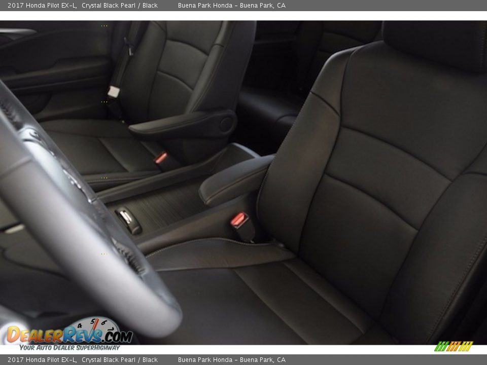 2017 Honda Pilot EX-L Crystal Black Pearl / Black Photo #11