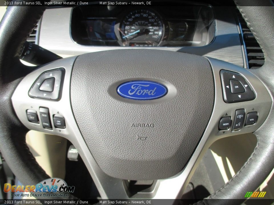 2013 Ford Taurus SEL Ingot Silver Metallic / Dune Photo #11