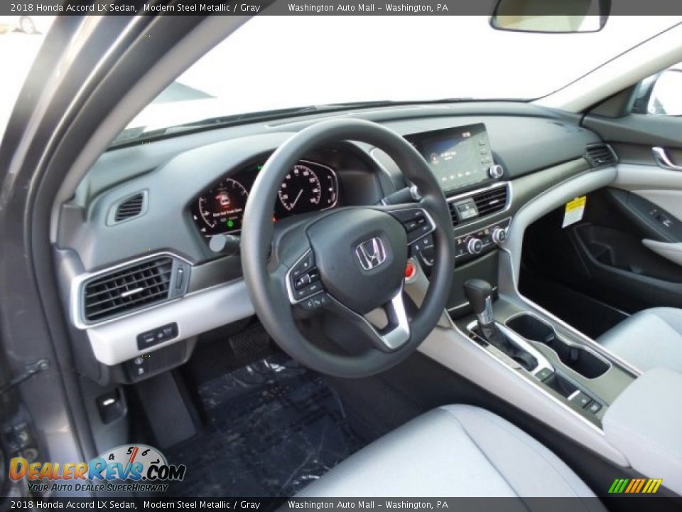 Gray Interior - 2018 Honda Accord LX Sedan Photo #8