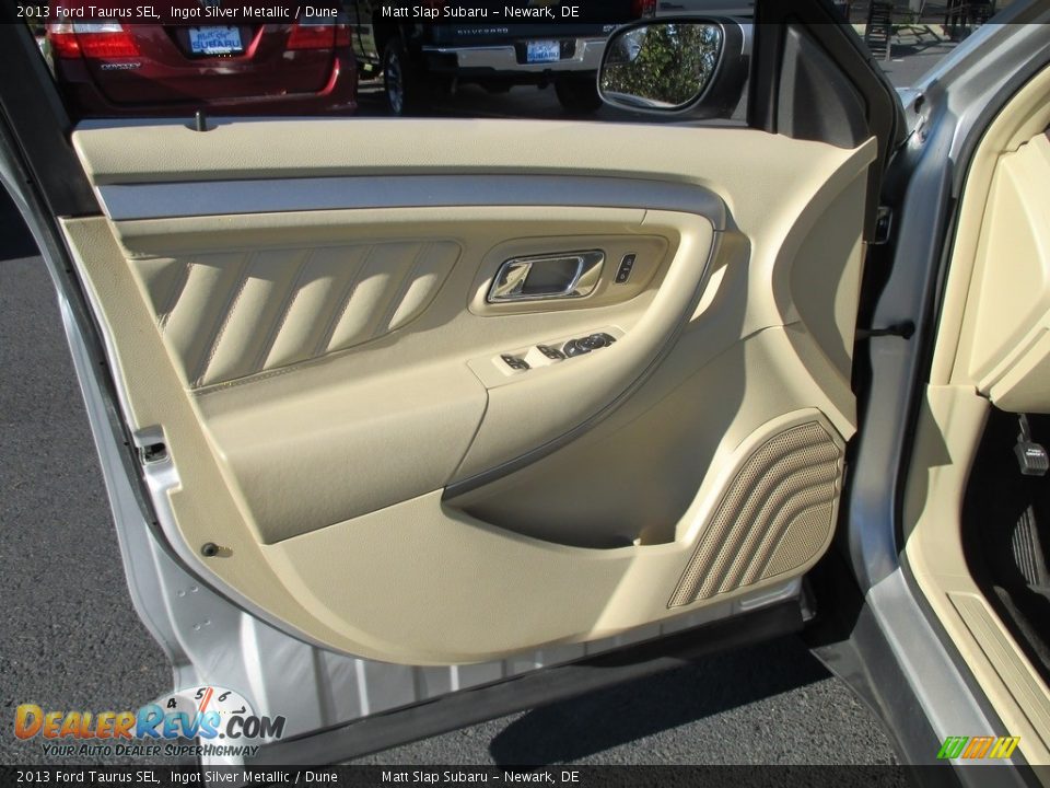 2013 Ford Taurus SEL Ingot Silver Metallic / Dune Photo #14