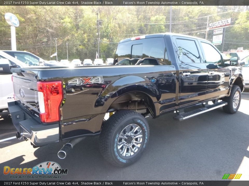 2017 Ford F250 Super Duty Lariat Crew Cab 4x4 Shadow Black / Black Photo #2