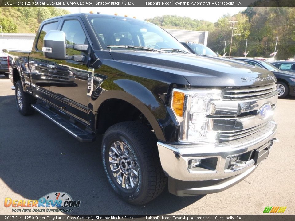 2017 Ford F250 Super Duty Lariat Crew Cab 4x4 Shadow Black / Black Photo #3