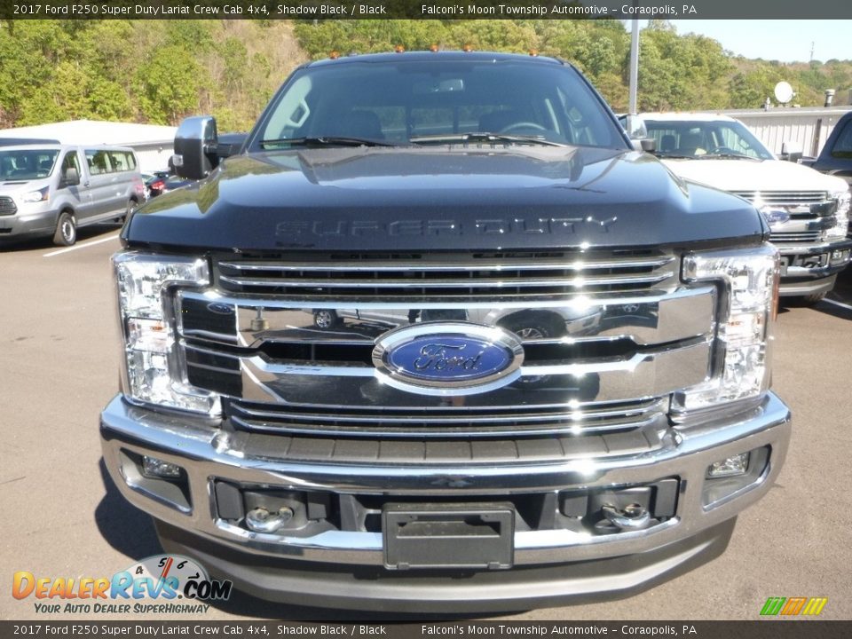 2017 Ford F250 Super Duty Lariat Crew Cab 4x4 Shadow Black / Black Photo #4