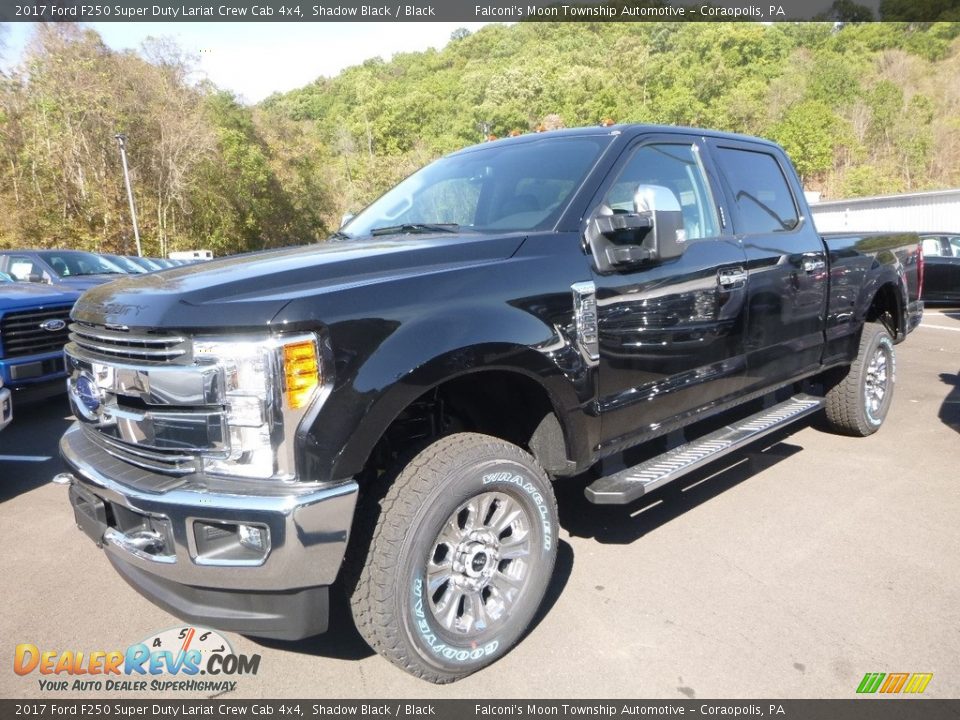 2017 Ford F250 Super Duty Lariat Crew Cab 4x4 Shadow Black / Black Photo #5