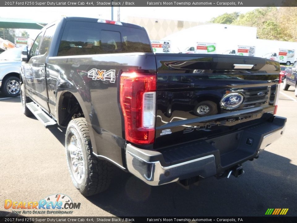 2017 Ford F250 Super Duty Lariat Crew Cab 4x4 Shadow Black / Black Photo #6