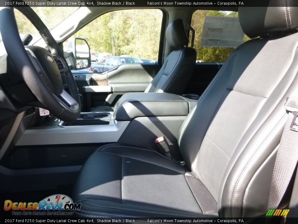 2017 Ford F250 Super Duty Lariat Crew Cab 4x4 Shadow Black / Black Photo #10