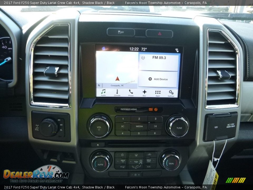 2017 Ford F250 Super Duty Lariat Crew Cab 4x4 Shadow Black / Black Photo #13