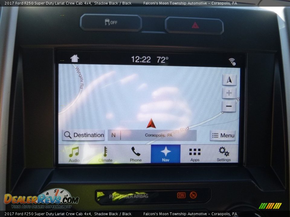 2017 Ford F250 Super Duty Lariat Crew Cab 4x4 Shadow Black / Black Photo #14