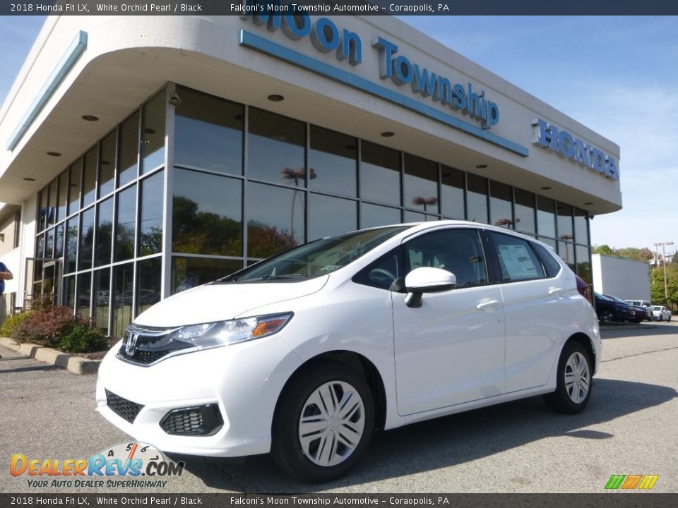 2018 Honda Fit LX White Orchid Pearl / Black Photo #1