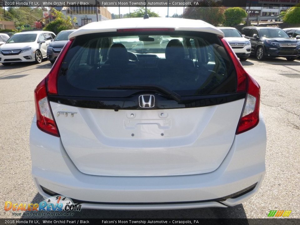 2018 Honda Fit LX White Orchid Pearl / Black Photo #3