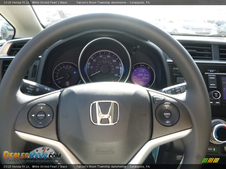 2018 Honda Fit LX White Orchid Pearl / Black Photo #13