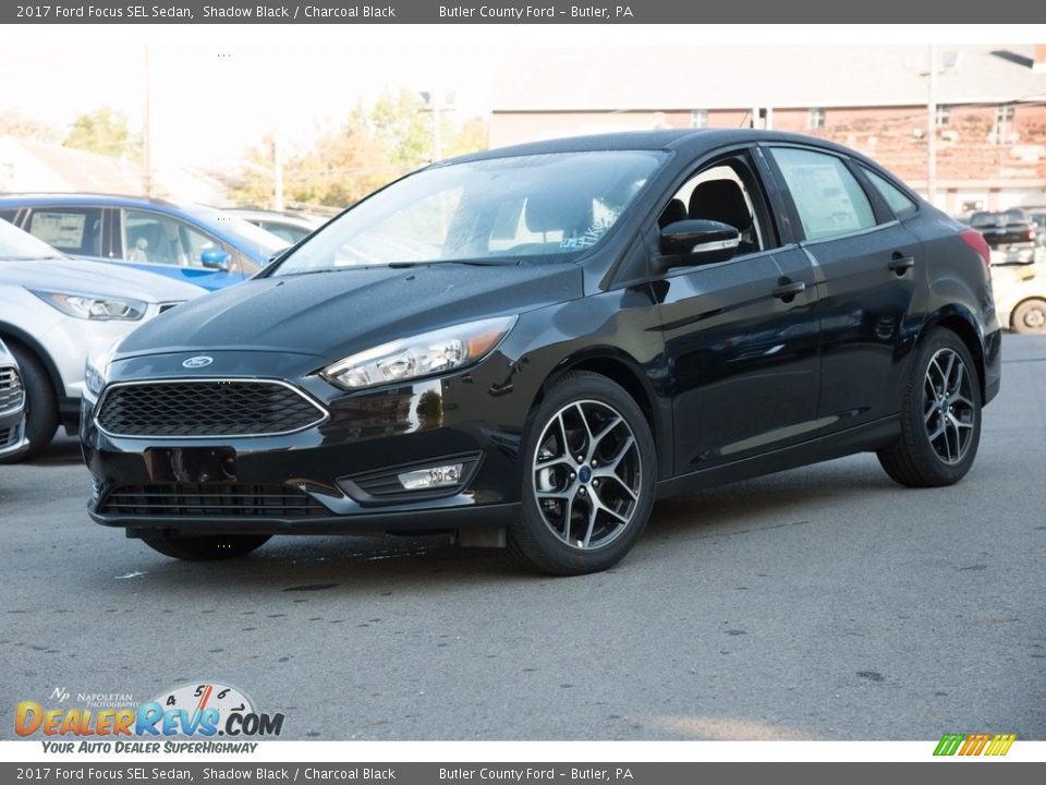 2017 Ford Focus SEL Sedan Shadow Black / Charcoal Black Photo #1