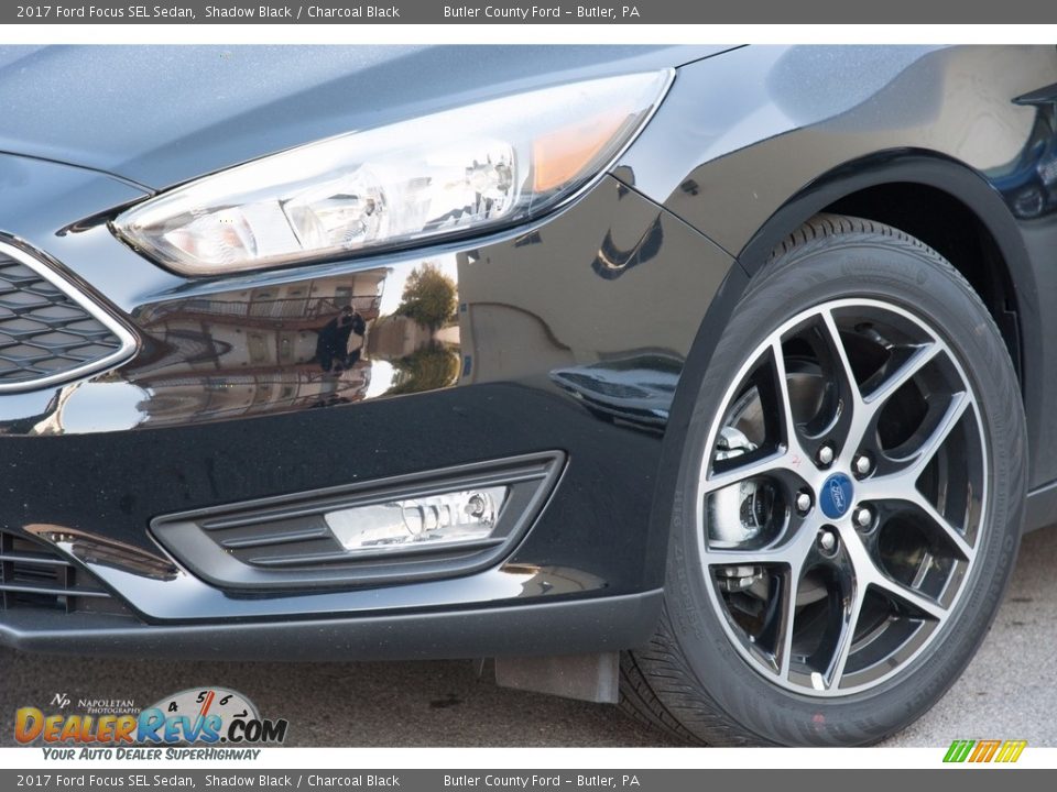2017 Ford Focus SEL Sedan Shadow Black / Charcoal Black Photo #2