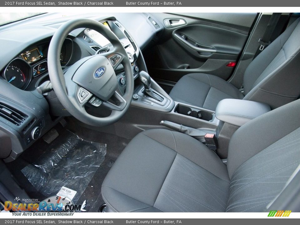 2017 Ford Focus SEL Sedan Shadow Black / Charcoal Black Photo #6