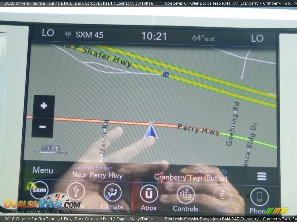 Navigation of 2018 Chrysler Pacifica Touring L Plus Photo #20