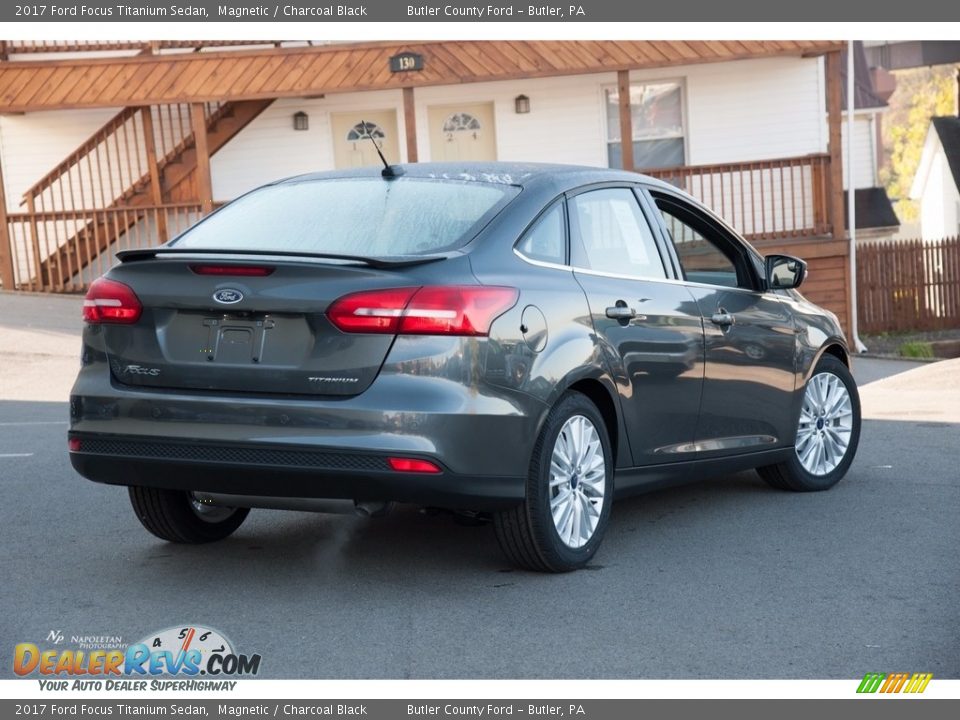 2017 Ford Focus Titanium Sedan Magnetic / Charcoal Black Photo #4