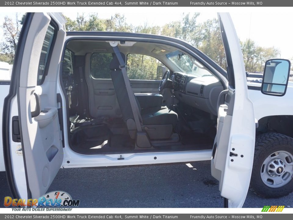 2012 Chevrolet Silverado 2500HD Work Truck Extended Cab 4x4 Summit White / Dark Titanium Photo #8