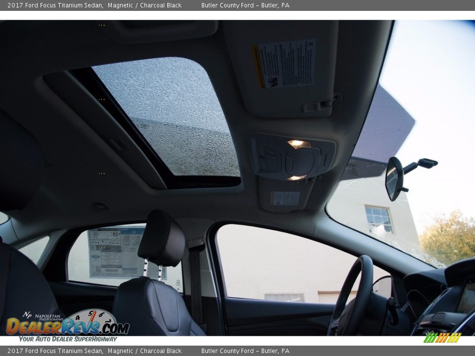2017 Ford Focus Titanium Sedan Magnetic / Charcoal Black Photo #10