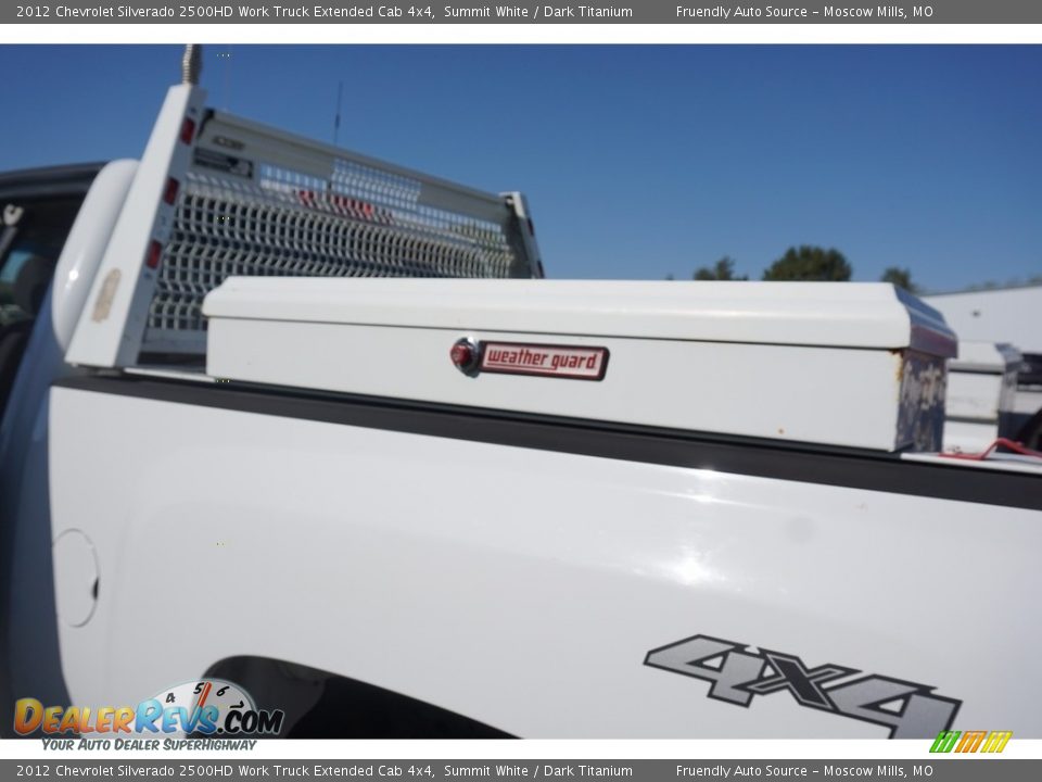 2012 Chevrolet Silverado 2500HD Work Truck Extended Cab 4x4 Summit White / Dark Titanium Photo #15