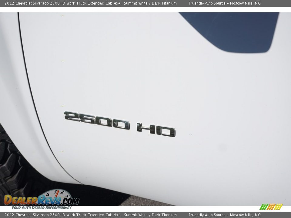 2012 Chevrolet Silverado 2500HD Work Truck Extended Cab 4x4 Summit White / Dark Titanium Photo #34
