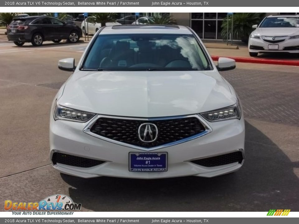 2018 Acura TLX V6 Technology Sedan Bellanova White Pearl / Parchment Photo #2