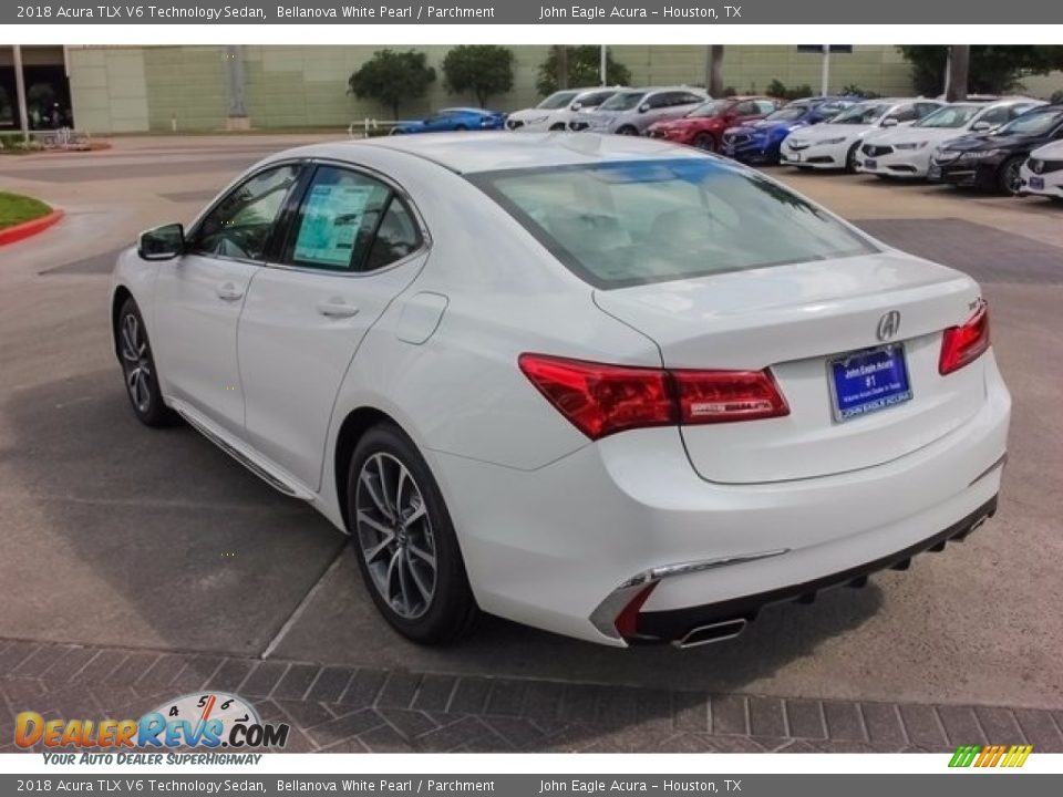 2018 Acura TLX V6 Technology Sedan Bellanova White Pearl / Parchment Photo #5
