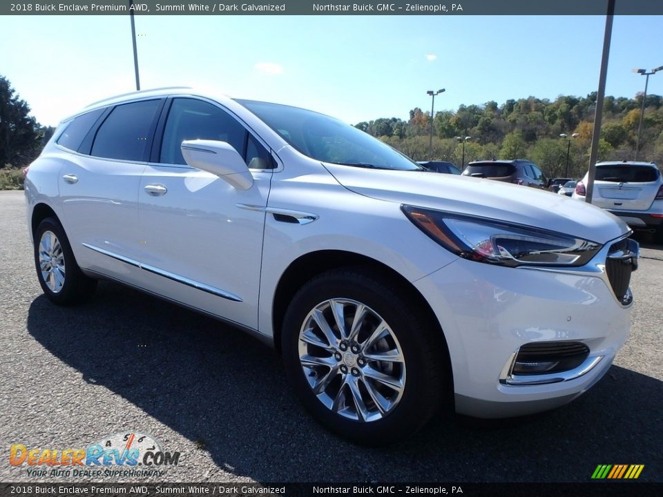 2018 Buick Enclave Premium AWD Summit White / Dark Galvanized Photo #3