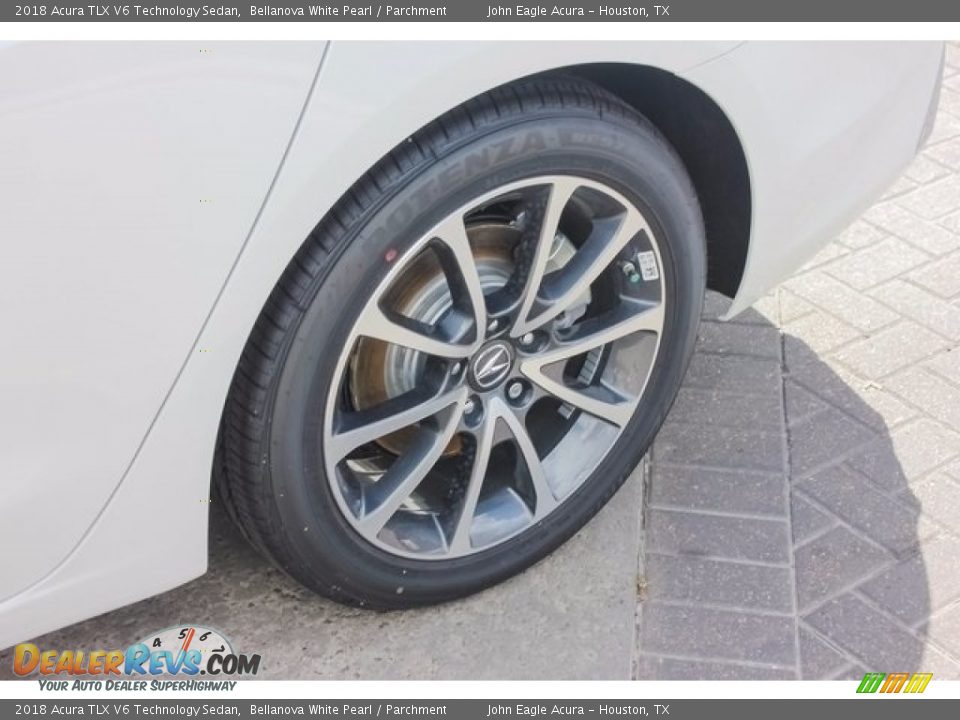 2018 Acura TLX V6 Technology Sedan Bellanova White Pearl / Parchment Photo #13