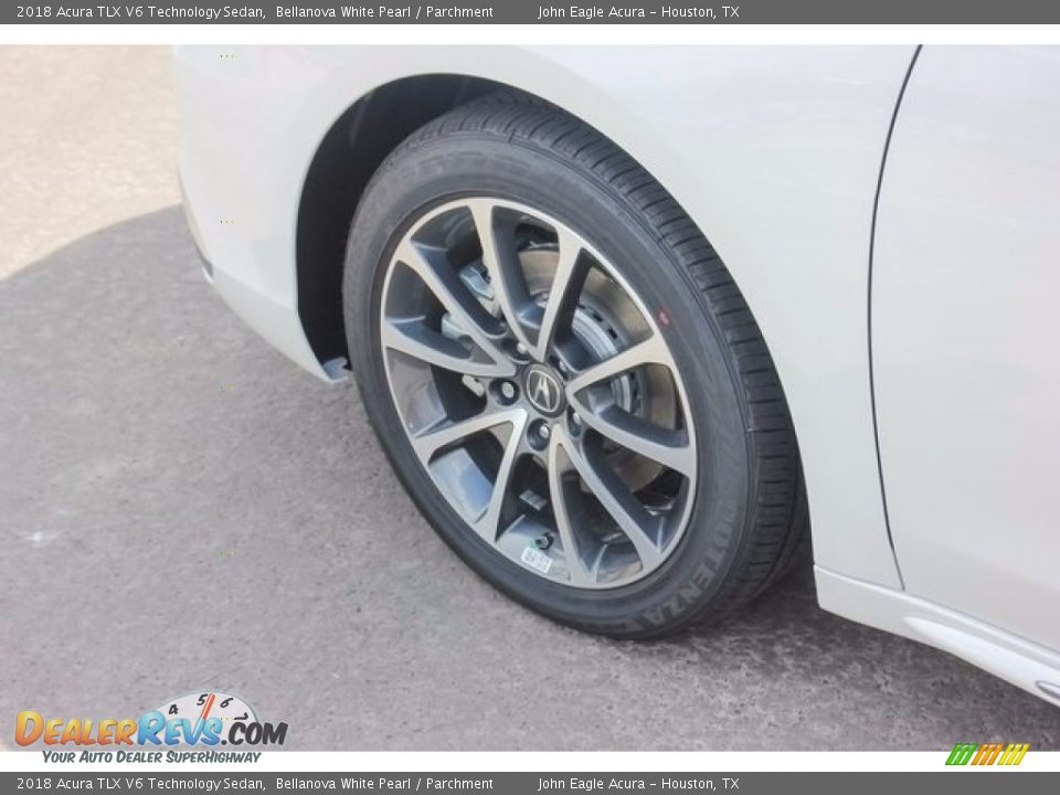 2018 Acura TLX V6 Technology Sedan Bellanova White Pearl / Parchment Photo #14