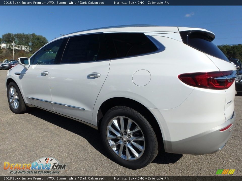 2018 Buick Enclave Premium AWD Summit White / Dark Galvanized Photo #8