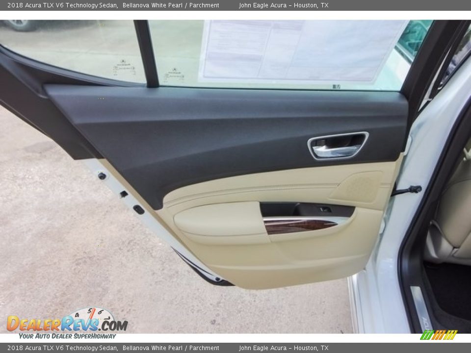 2018 Acura TLX V6 Technology Sedan Bellanova White Pearl / Parchment Photo #20