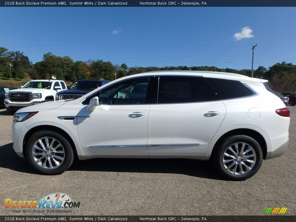 2018 Buick Enclave Premium AWD Summit White / Dark Galvanized Photo #9