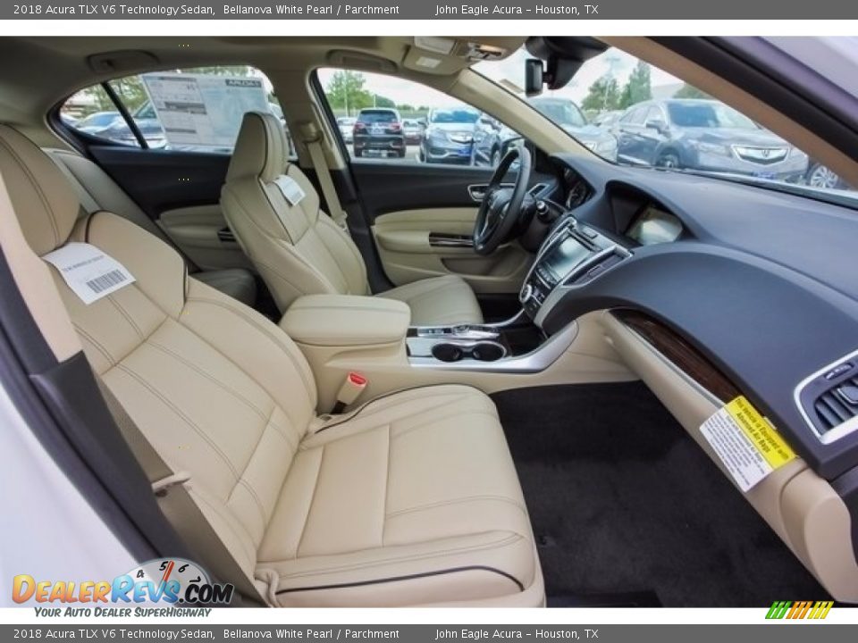 2018 Acura TLX V6 Technology Sedan Bellanova White Pearl / Parchment Photo #26