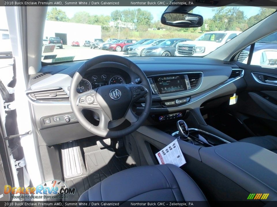 2018 Buick Enclave Premium AWD Summit White / Dark Galvanized Photo #14