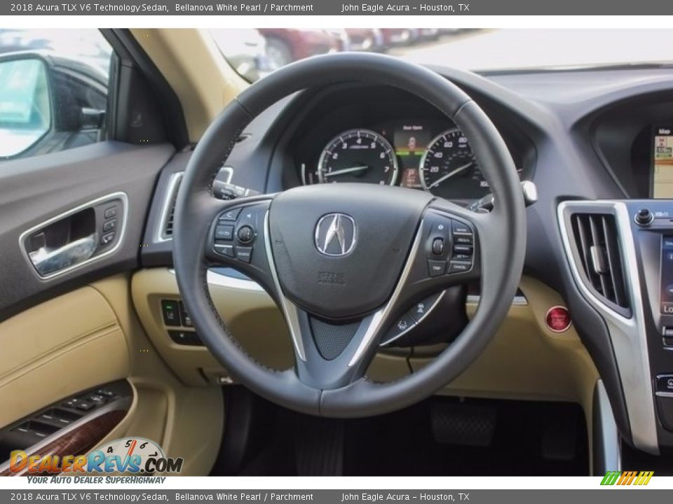 2018 Acura TLX V6 Technology Sedan Bellanova White Pearl / Parchment Photo #29