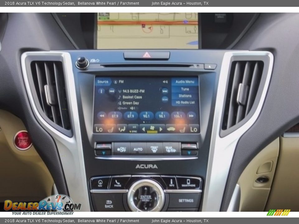 2018 Acura TLX V6 Technology Sedan Bellanova White Pearl / Parchment Photo #31