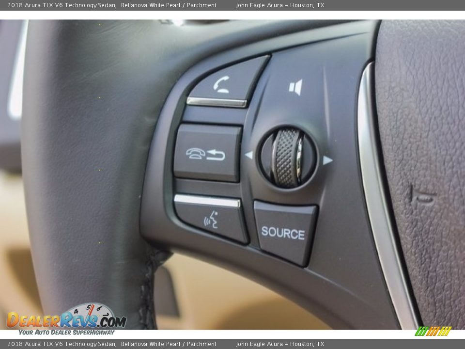 2018 Acura TLX V6 Technology Sedan Bellanova White Pearl / Parchment Photo #35