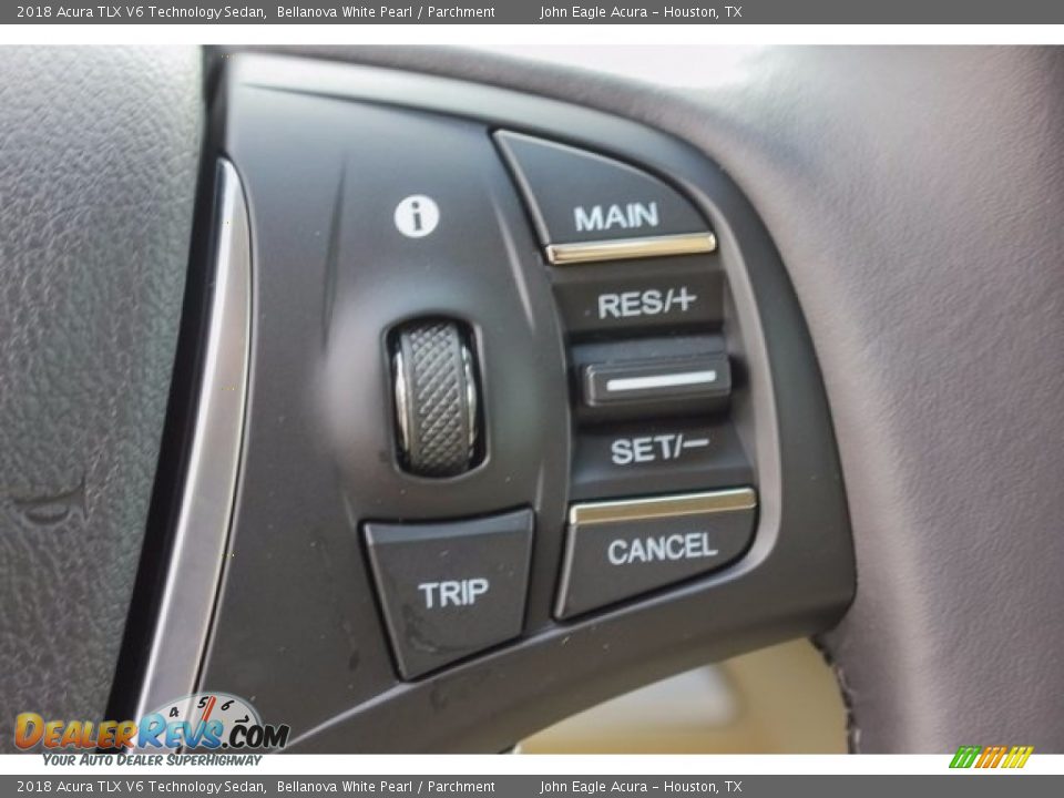 2018 Acura TLX V6 Technology Sedan Bellanova White Pearl / Parchment Photo #36