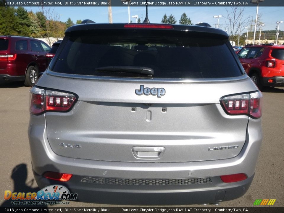 2018 Jeep Compass Limited 4x4 Billet Silver Metallic / Black Photo #4