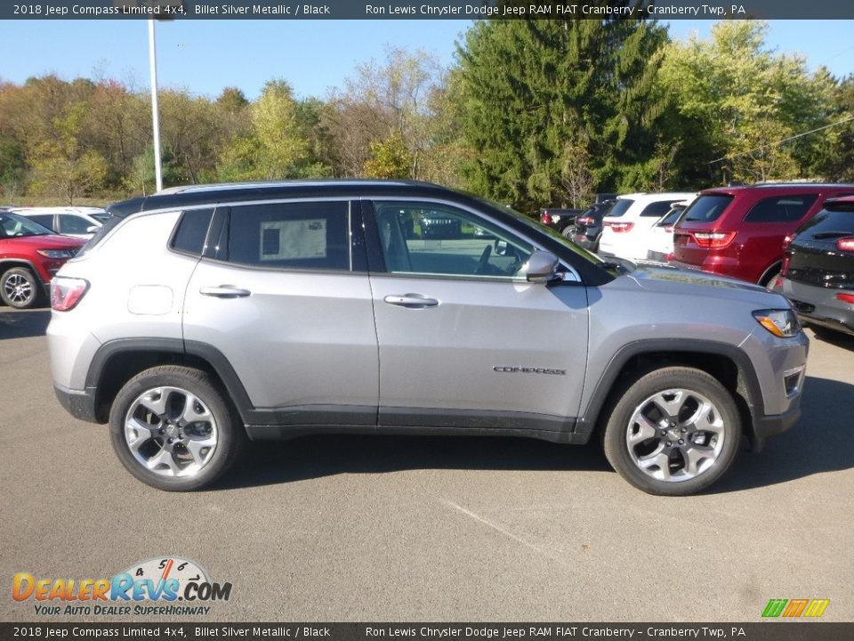 2018 Jeep Compass Limited 4x4 Billet Silver Metallic / Black Photo #6