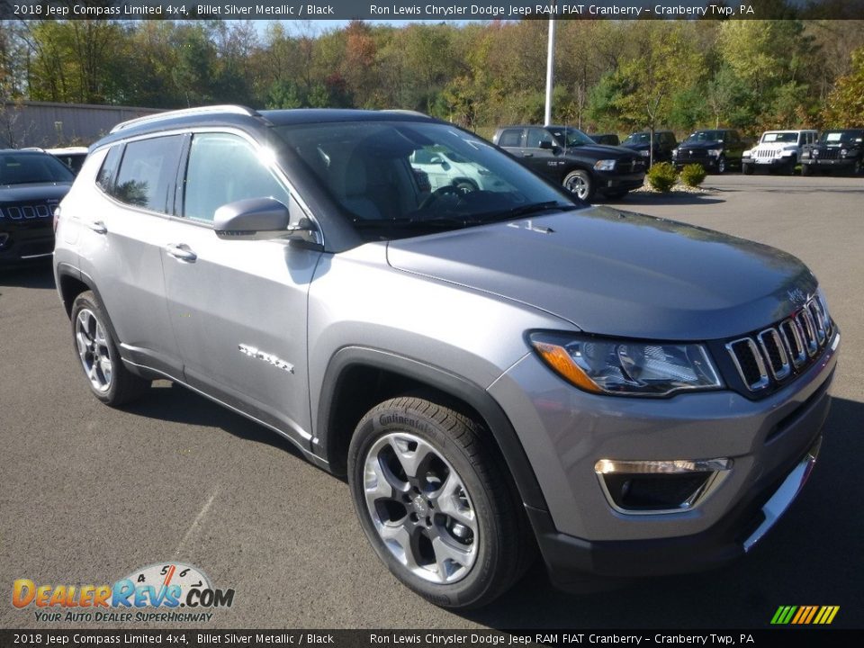 2018 Jeep Compass Limited 4x4 Billet Silver Metallic / Black Photo #7