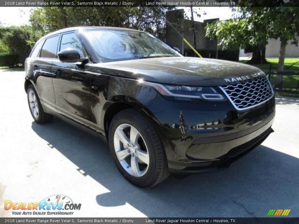 2018 Land Rover Range Rover Velar S Santorini Black Metallic / Ebony Photo #2