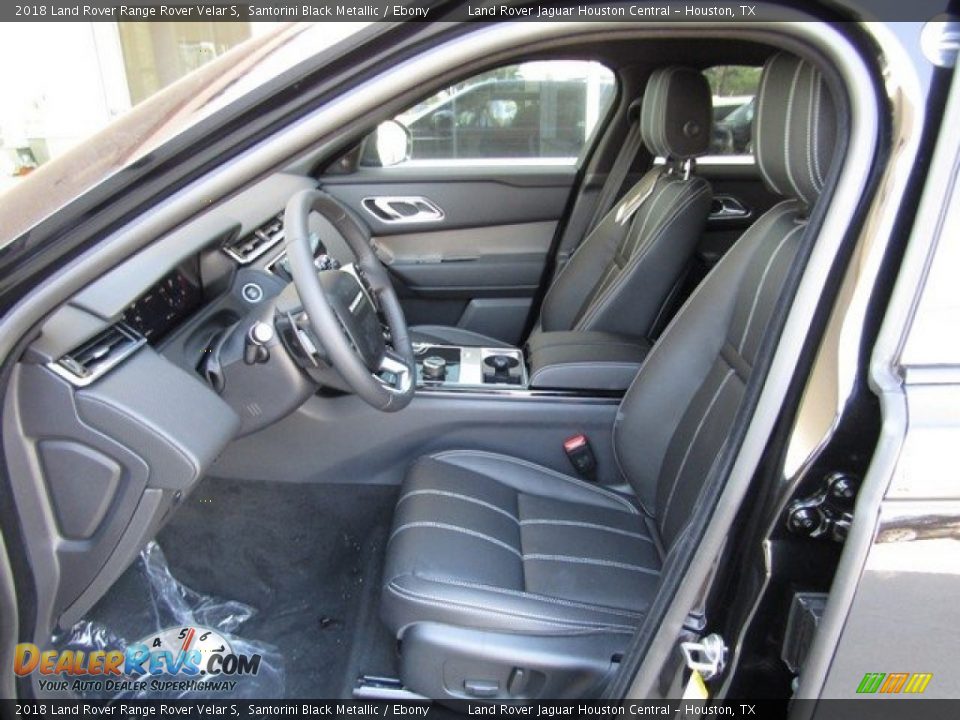 2018 Land Rover Range Rover Velar S Santorini Black Metallic / Ebony Photo #3